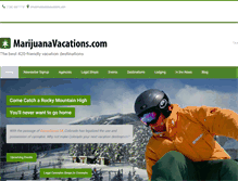 Tablet Screenshot of marijuanavacations.com